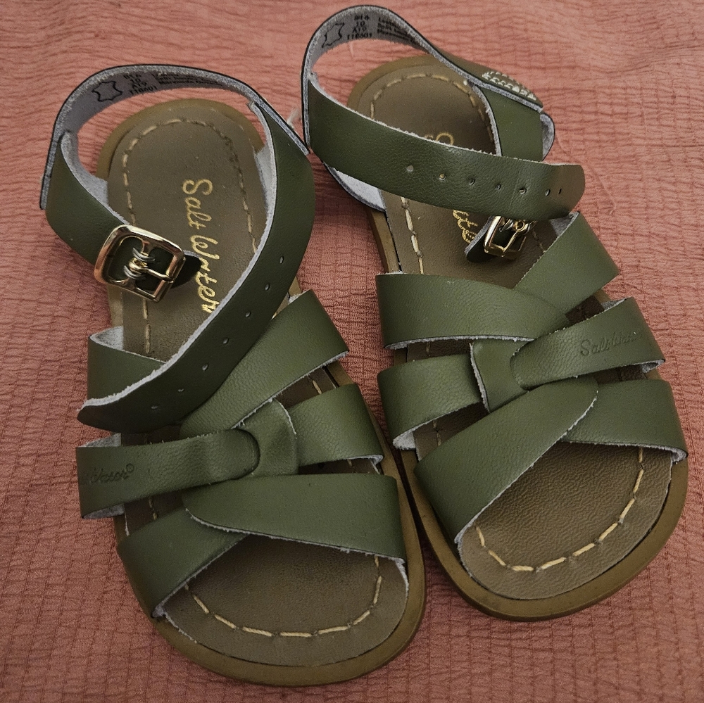 Kids Green Salt Water Sandals